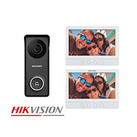 Kit Videoportero Analógico Hikvision DS-KIS213 HD 1 Pantalla 7 pulgadas IP65